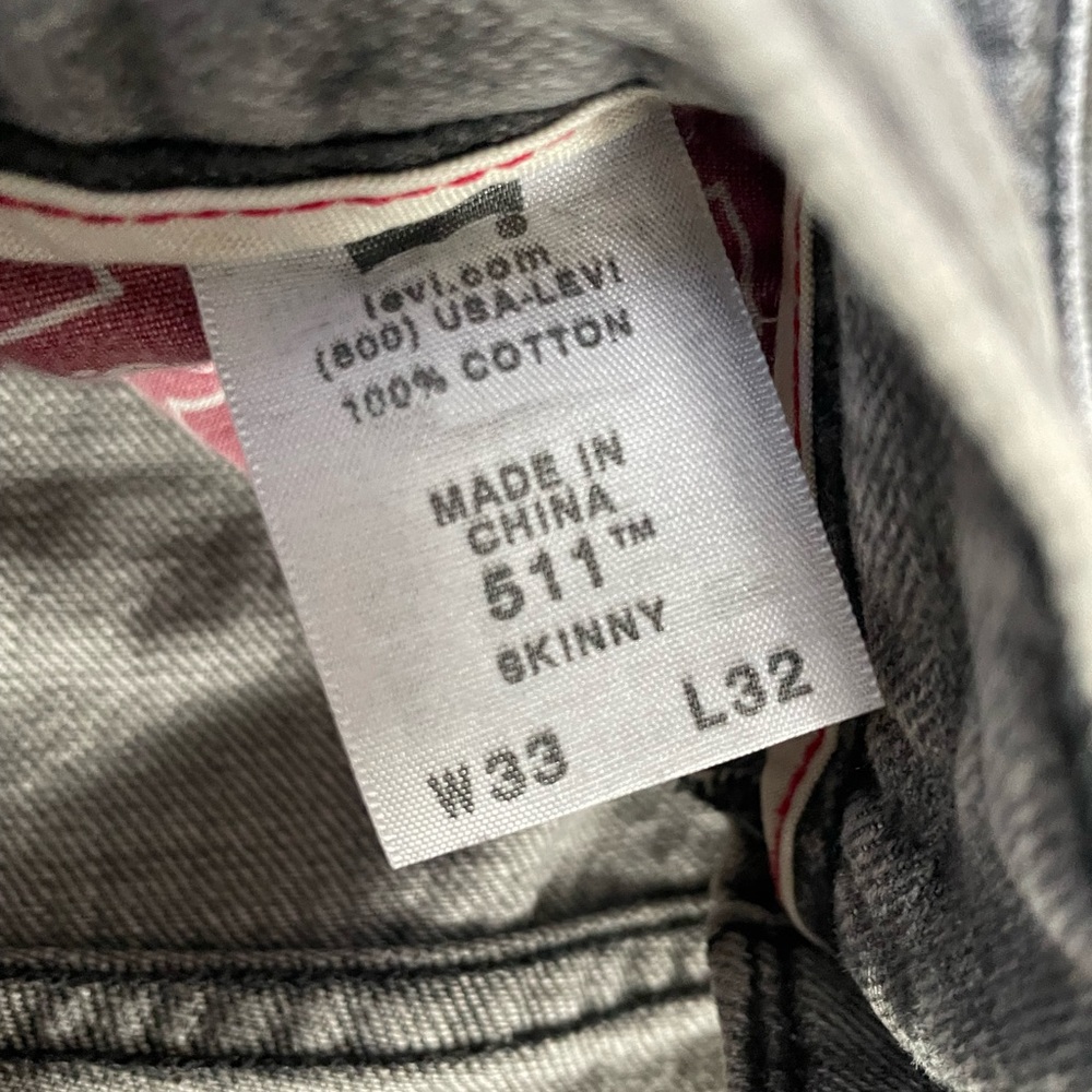 Levis Custom Patchwork Distressed Denim Jeans - image 7